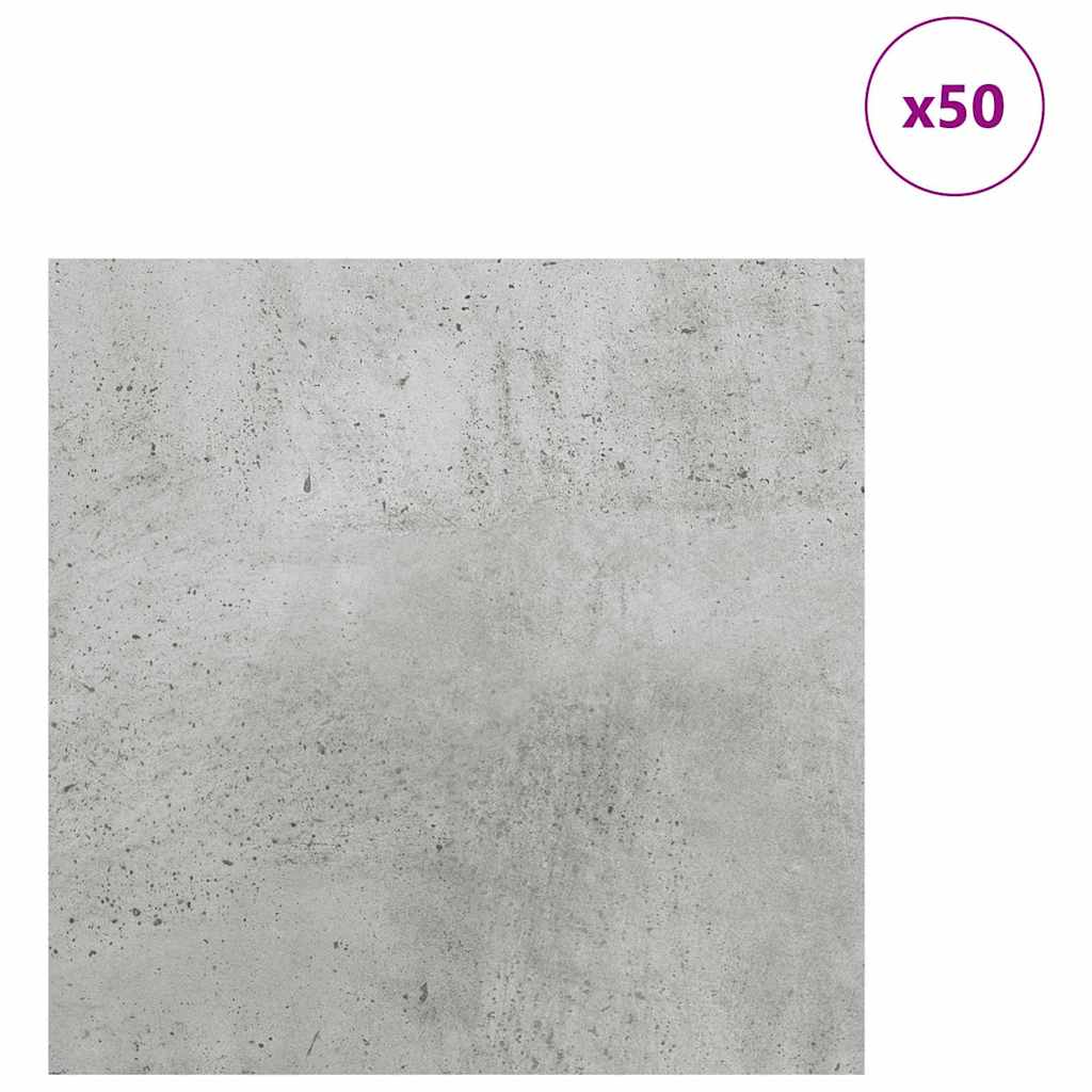 Dekor Panels 50 stk. Beton Grå 30 x 30 x 0,27 cm