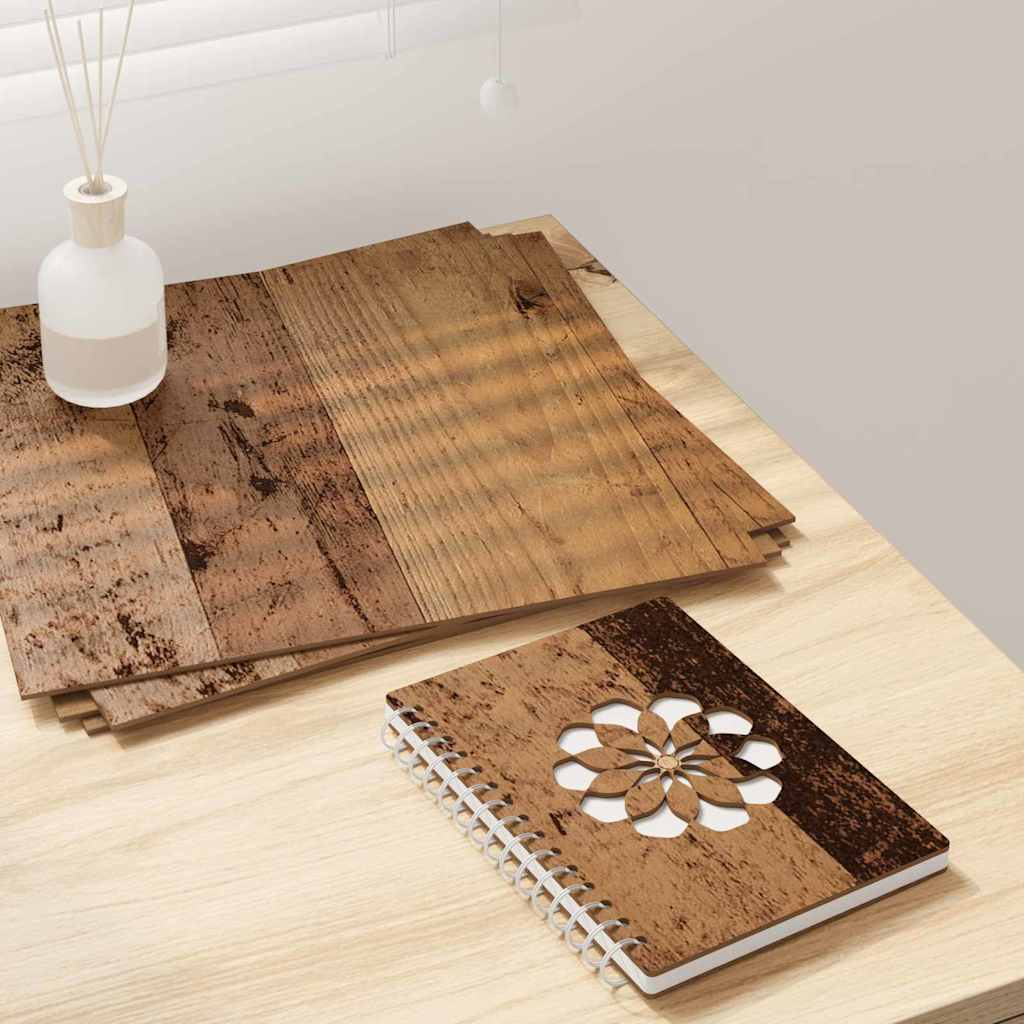 Dekor Panels 50 stk. Gammelt træ 30 x 30 x 0,27 cm