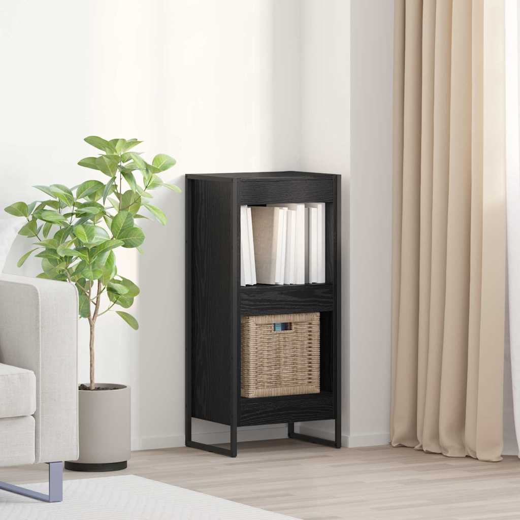 Bogskab 40 x 30 x 86,5 cm Konstrueret træ Sort eg