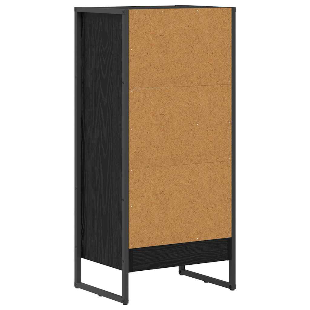 Bogskab 40 x 30 x 86,5 cm Konstrueret træ Sort eg