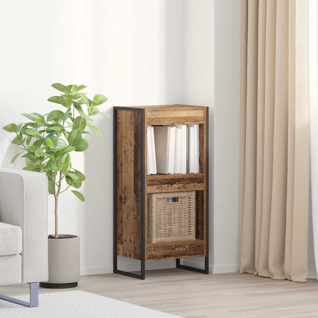Bogskab 40 x 30 x 86,5 cm Konstrueret træ Gammelt træ