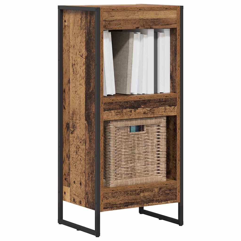 Bogskab 40 x 30 x 86,5 cm Konstrueret træ Gammelt træ