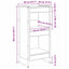 Bogskab 40 x 30 x 86,5 cm Konstrueret træ Artisan eg