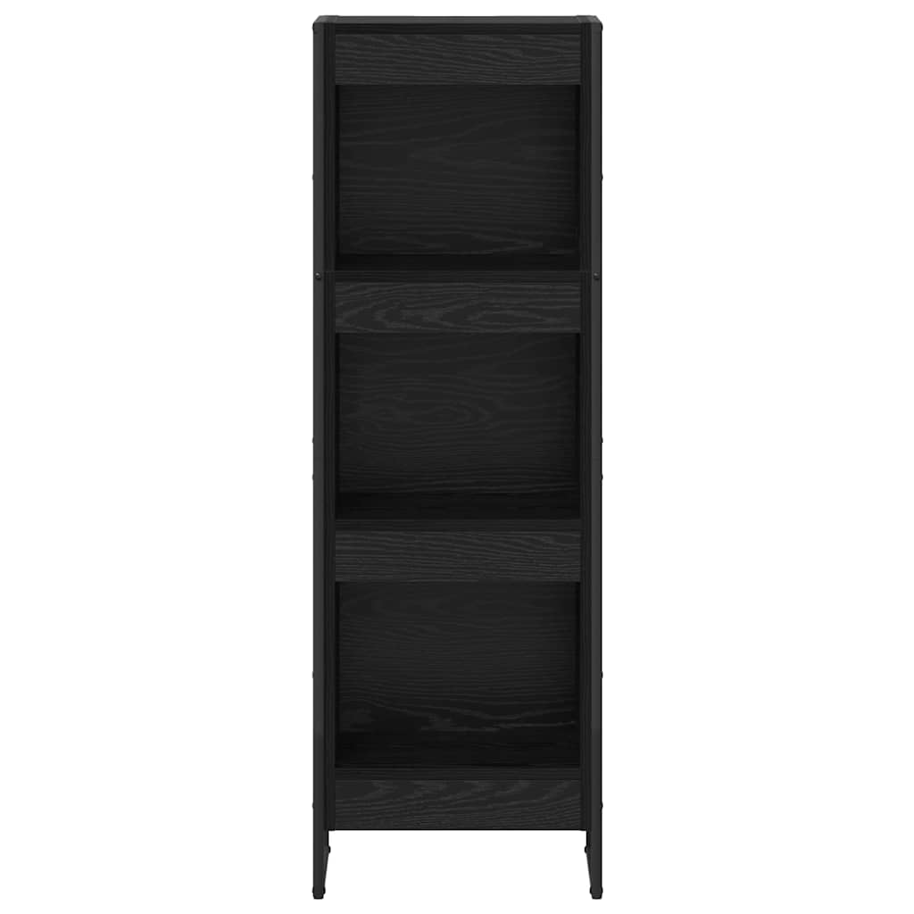Bogskab 40 x 30 x 121 cm Konstrueret træ Sort eg