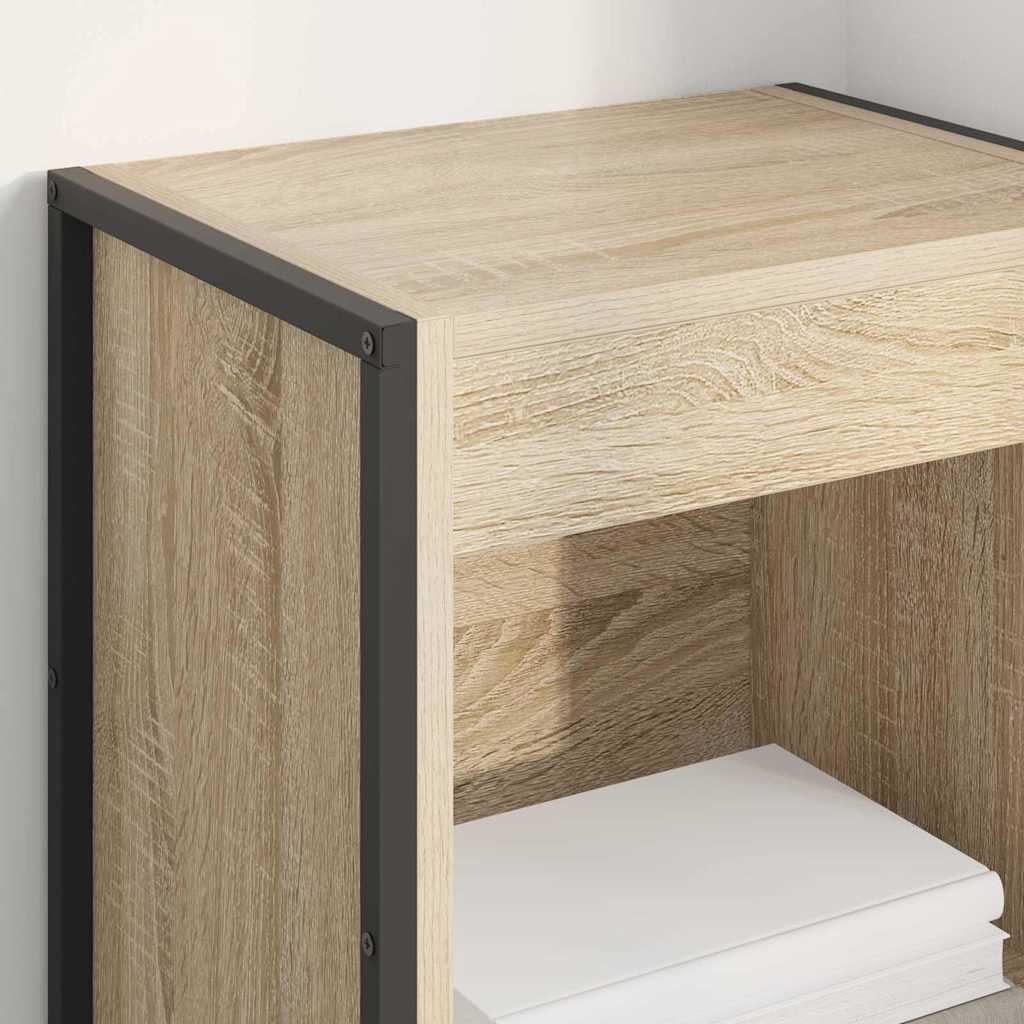 Bogskab 40 x 30 x 121 cm Konstrueret træ Sonoma