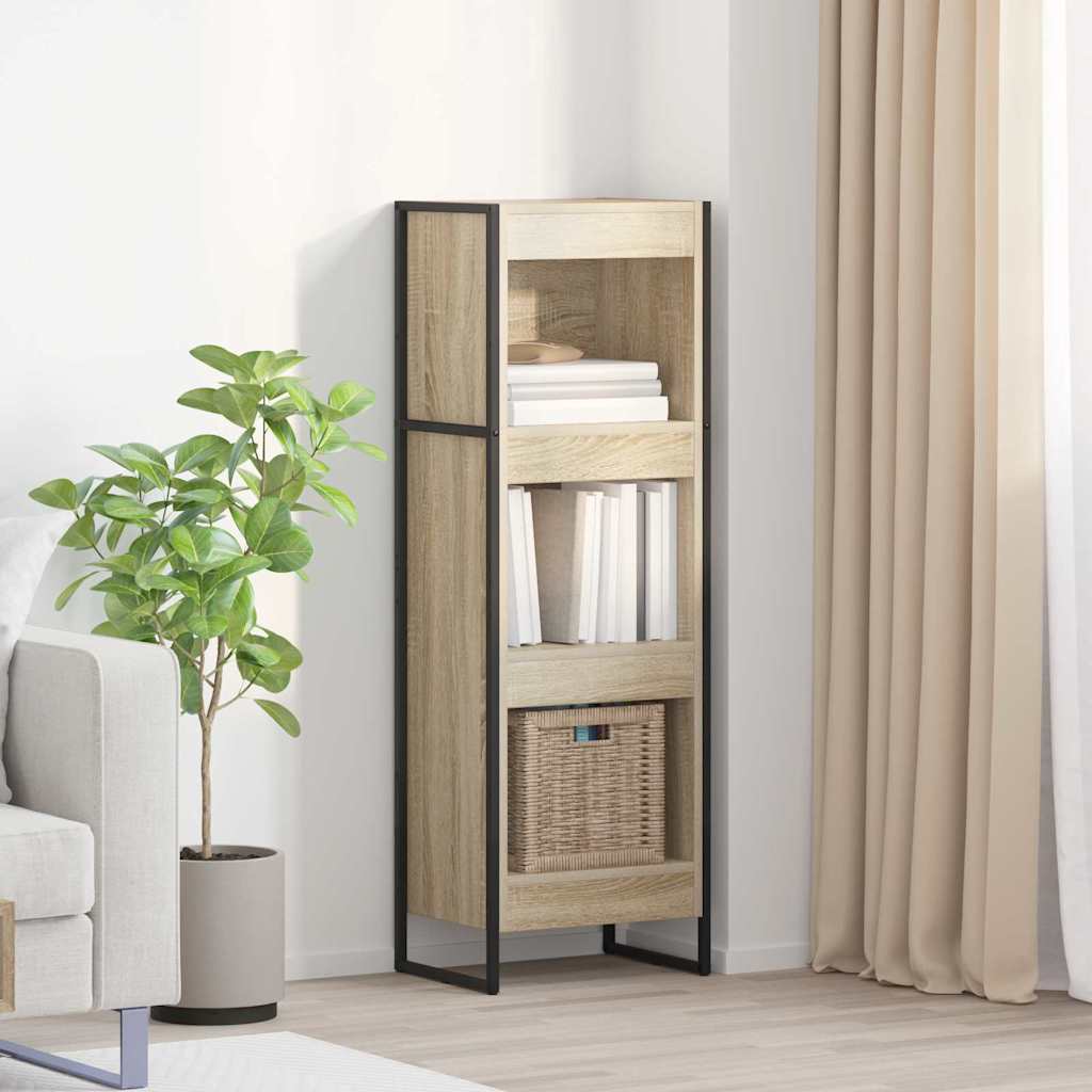 Bogskab 40 x 30 x 121 cm Konstrueret træ Sonoma