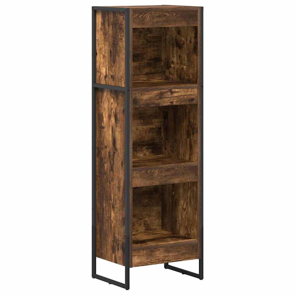 Bogskab 40 x 30 x 121 cm Konstrueret træ Røget Eg