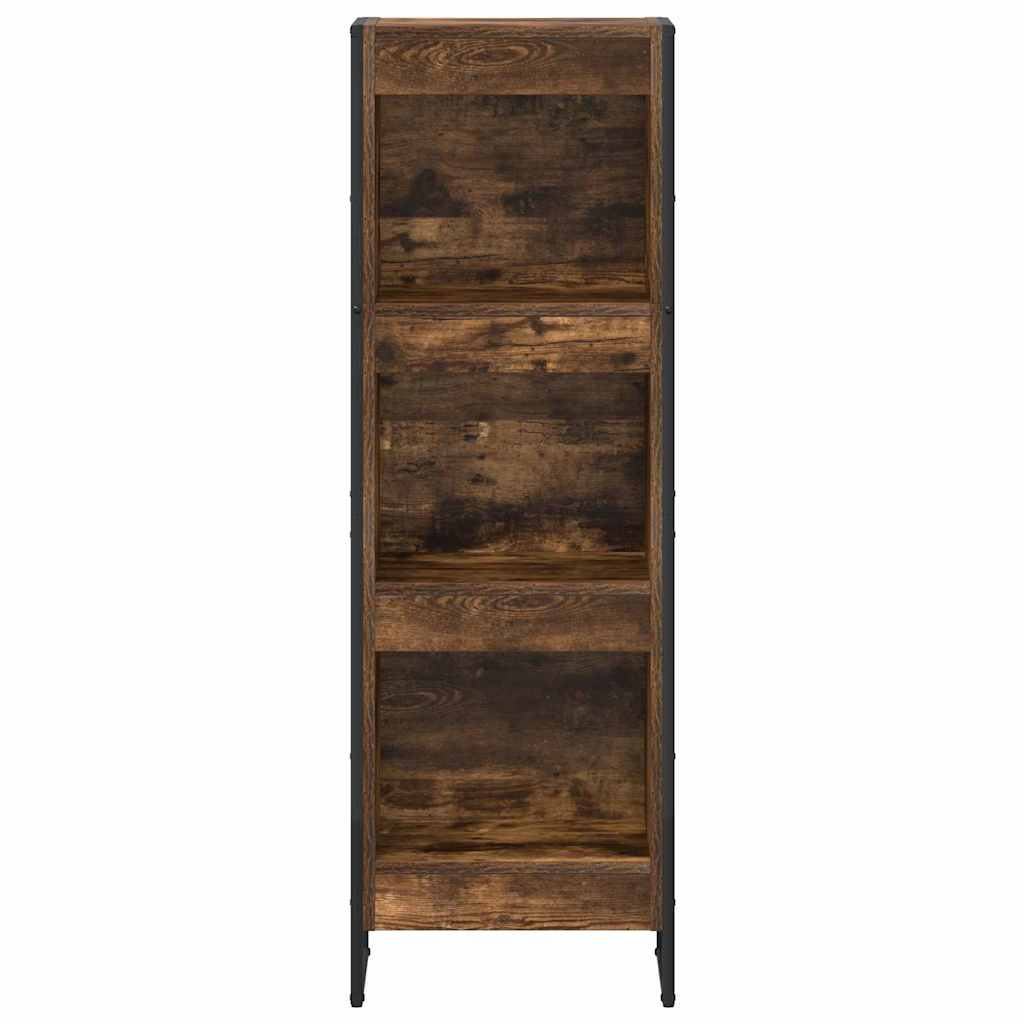 Bogskab 40 x 30 x 121 cm Konstrueret træ Røget Eg