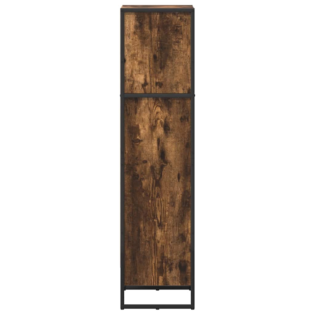 Bogskab 40 x 30 x 121 cm Konstrueret træ Røget Eg