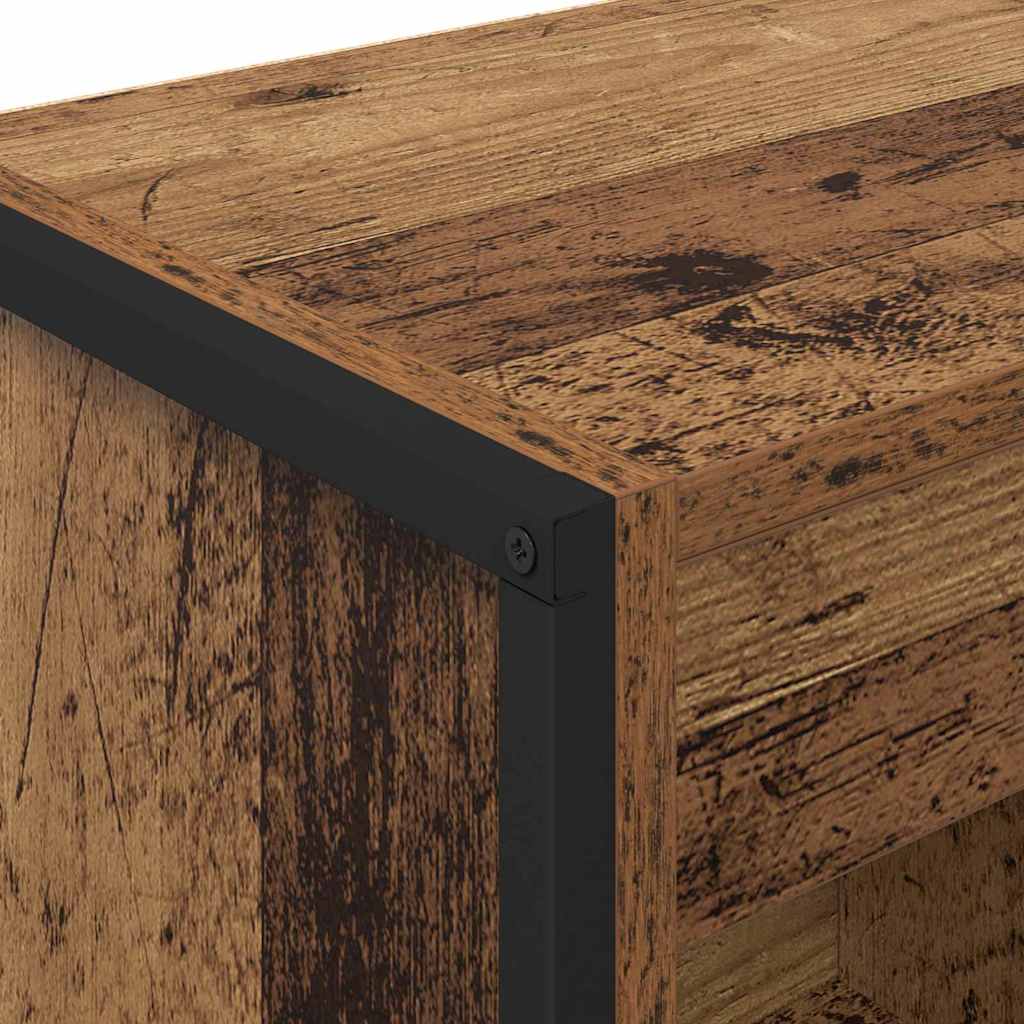 Bogskab 40 x 30 x 121 cm Konstrueret træ Gammelt træ