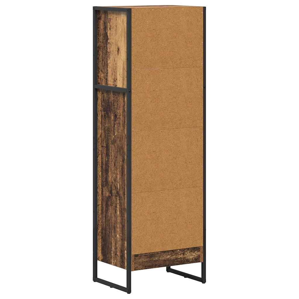 Bogskab 40 x 30 x 121 cm Konstrueret træ Gammelt træ