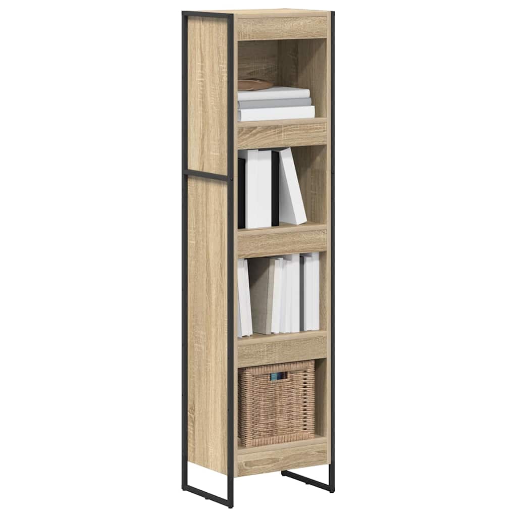 Bogskab 40 x 30 x 155 cm Konstrueret træ Sonoma
