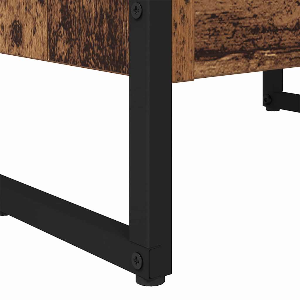 Bogskab 40 x 30 x 155 cm Konstrueret træ Gammelt træ
