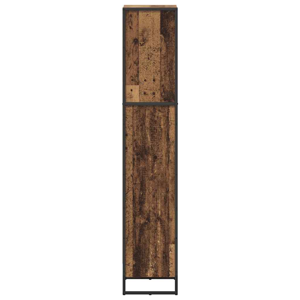 Bogskab 40 x 30 x 155 cm Konstrueret træ Gammelt træ