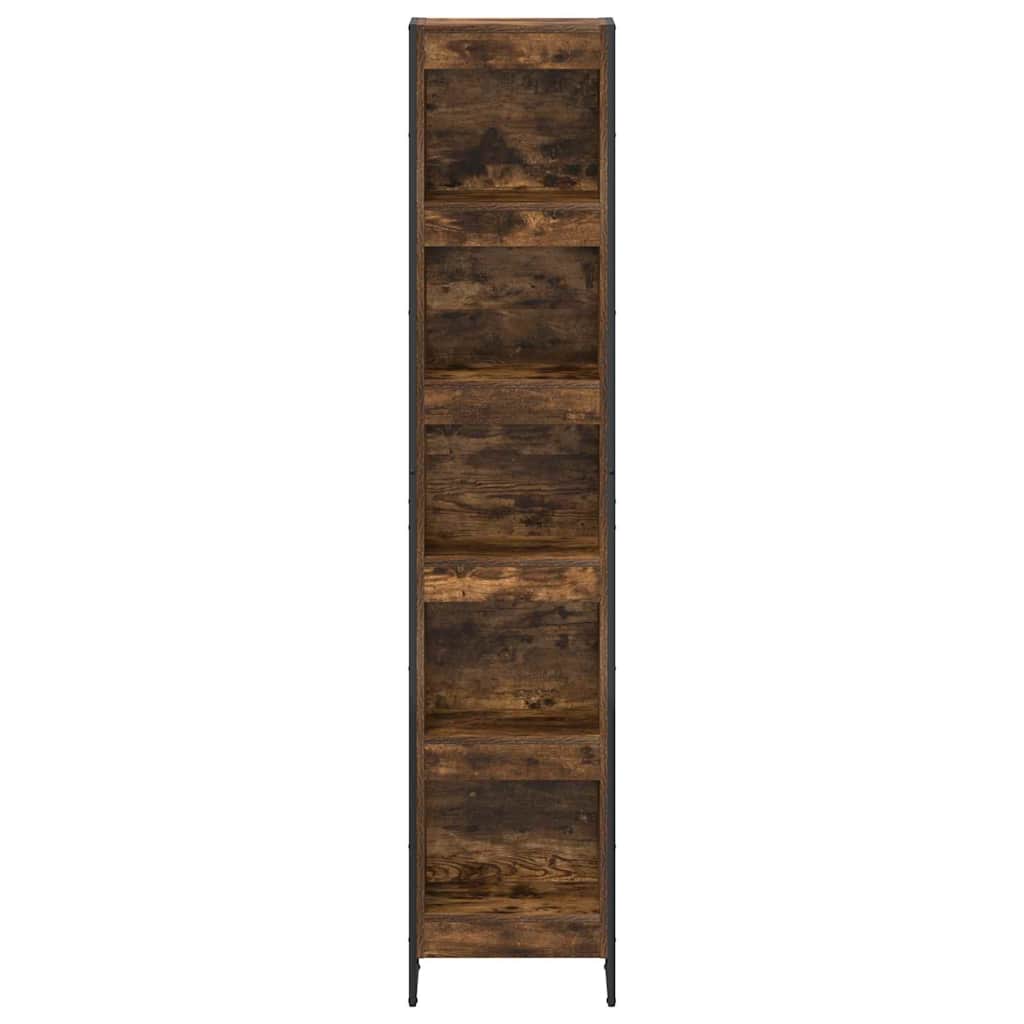Bogskab 40 x 30 x 189,5 cm Konstrueret træ Røget Eg