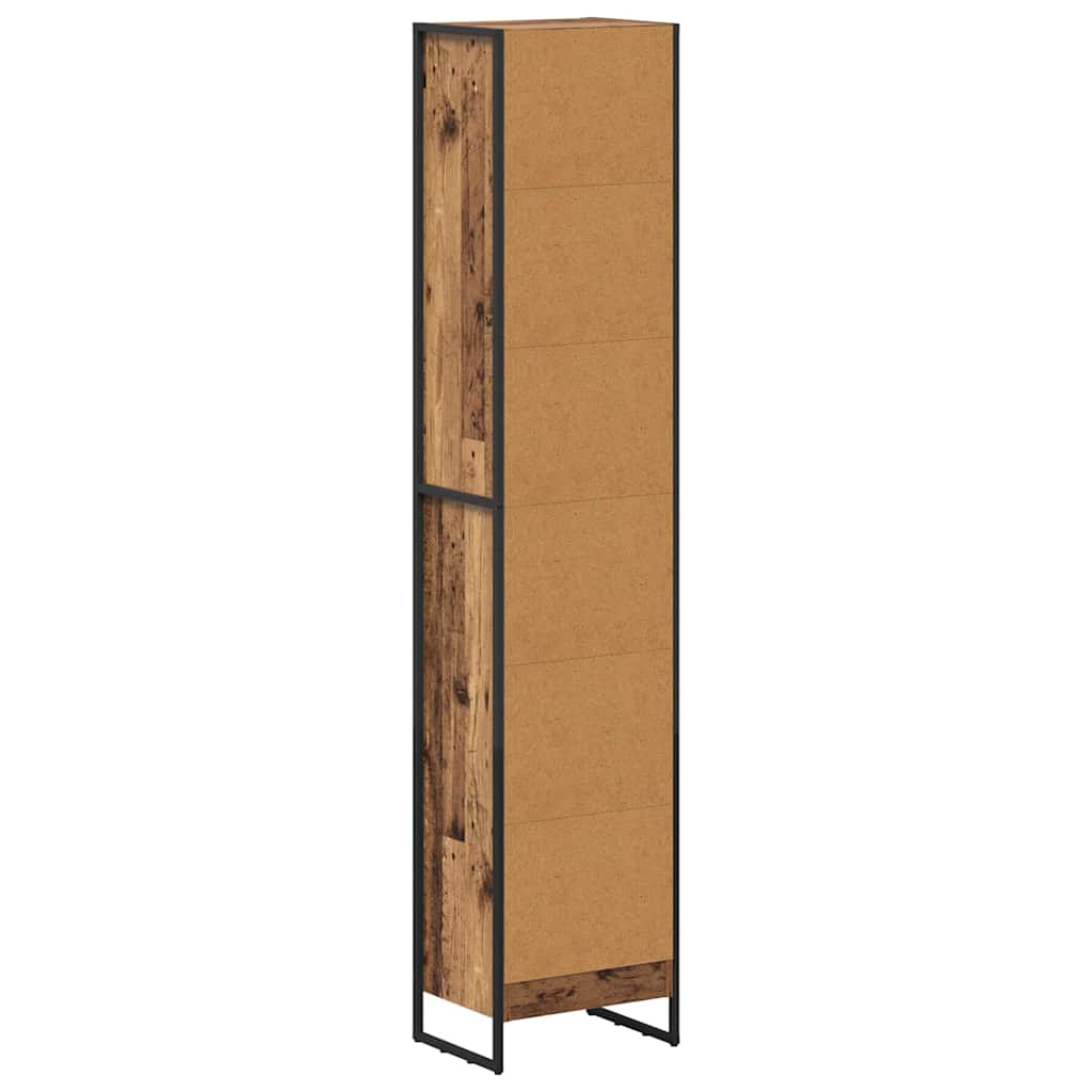 Bogskab 40 x 30 x 189,5 cm Konstrueret træ Gammelt træ