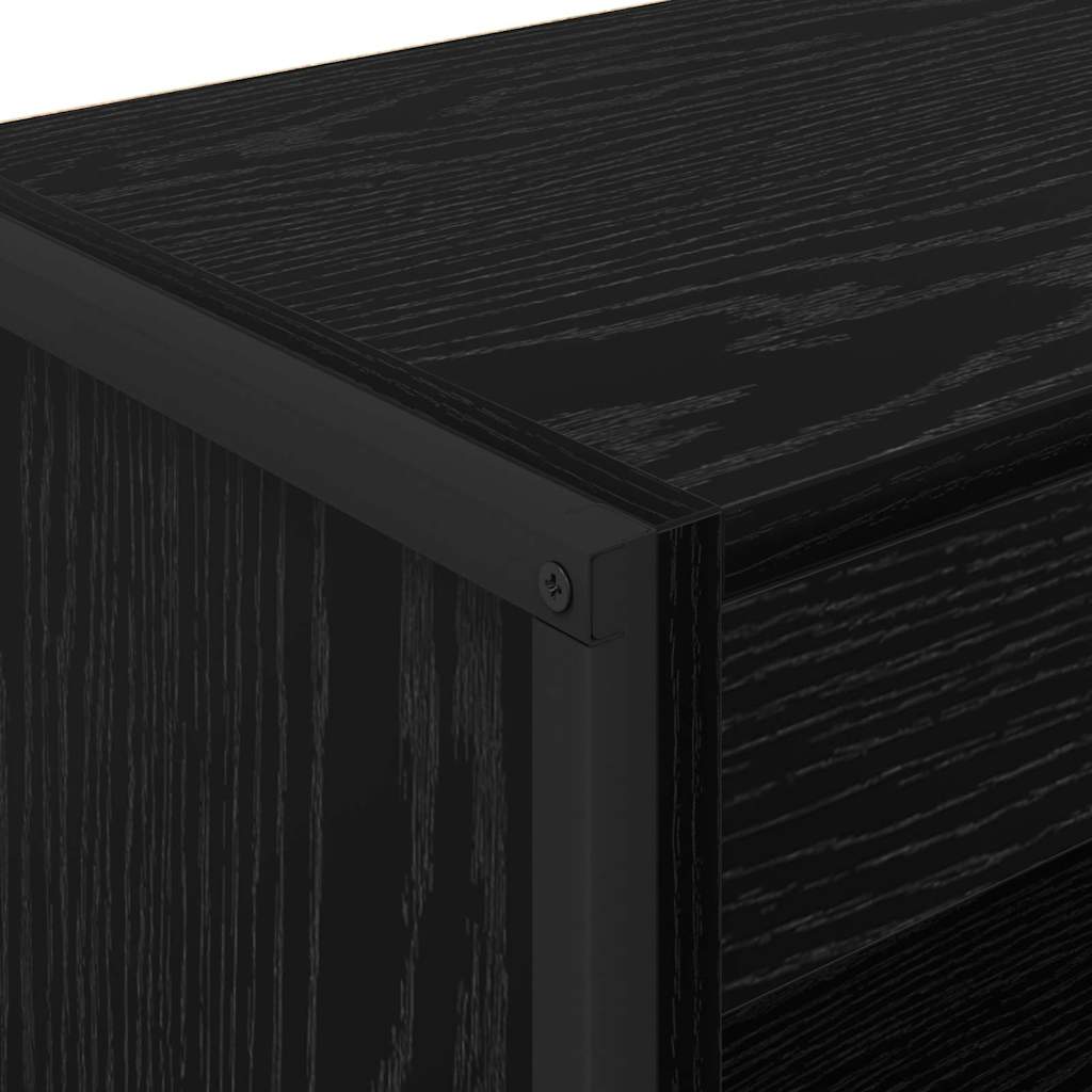 Bogskab 60 x 30 x 86,5 cm Konstrueret træ Sort eg