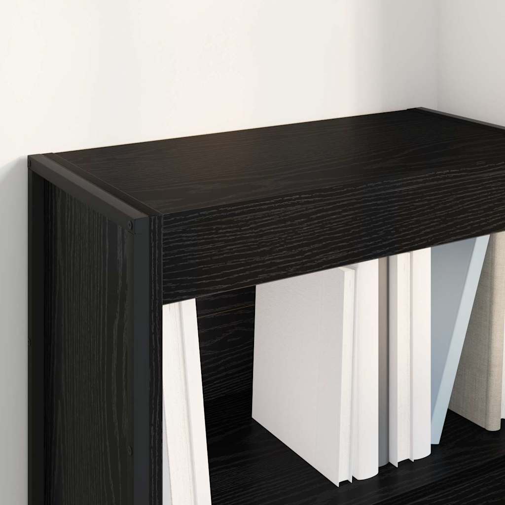 Bogskab 60 x 30 x 86,5 cm Konstrueret træ Sort eg