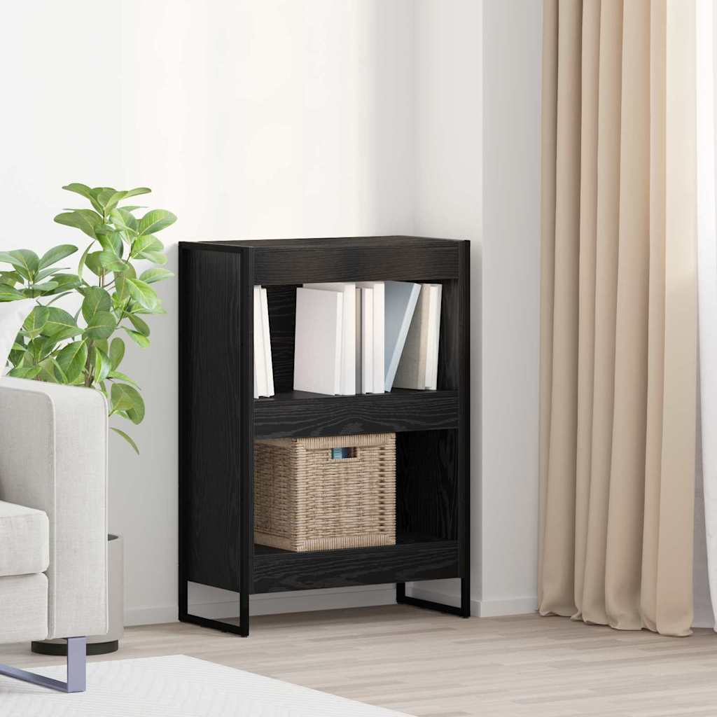 Bogskab 60 x 30 x 86,5 cm Konstrueret træ Sort eg