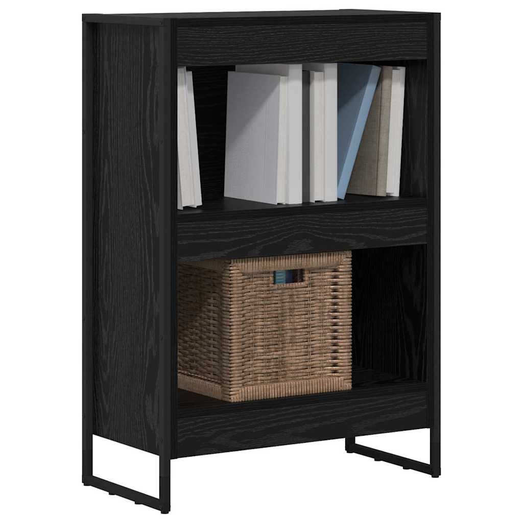 Bogskab 60 x 30 x 86,5 cm Konstrueret træ Sort eg