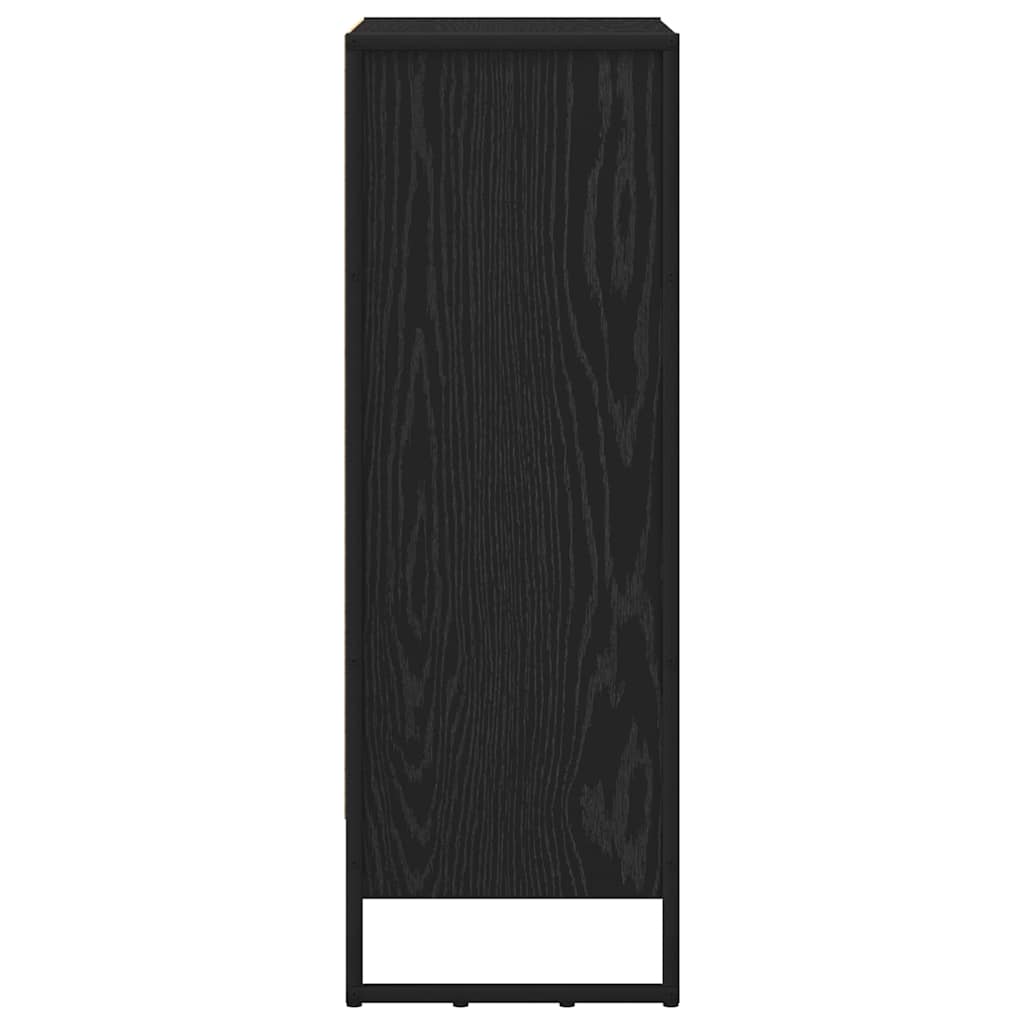 Bogskab 60 x 30 x 86,5 cm Konstrueret træ Sort eg