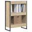 Bogskab 60 x 30 x 86,5 cm Konstrueret træ Sonoma