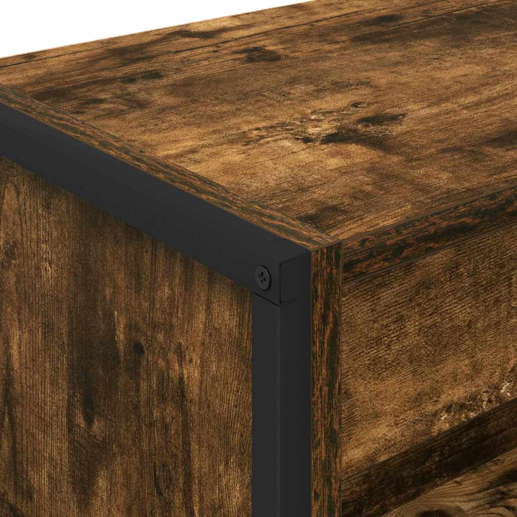 Bogskab 60 x 30 x 86,5 cm Konstrueret træ Røget Eg