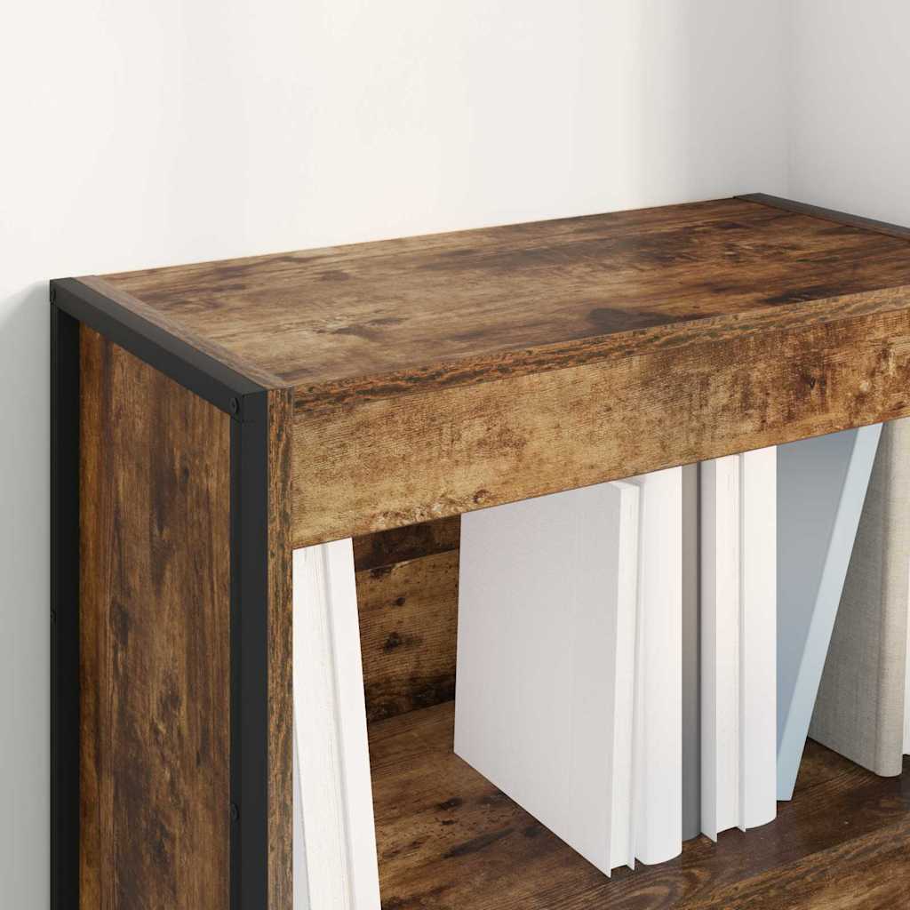 Bogskab 60 x 30 x 86,5 cm Konstrueret træ Røget Eg