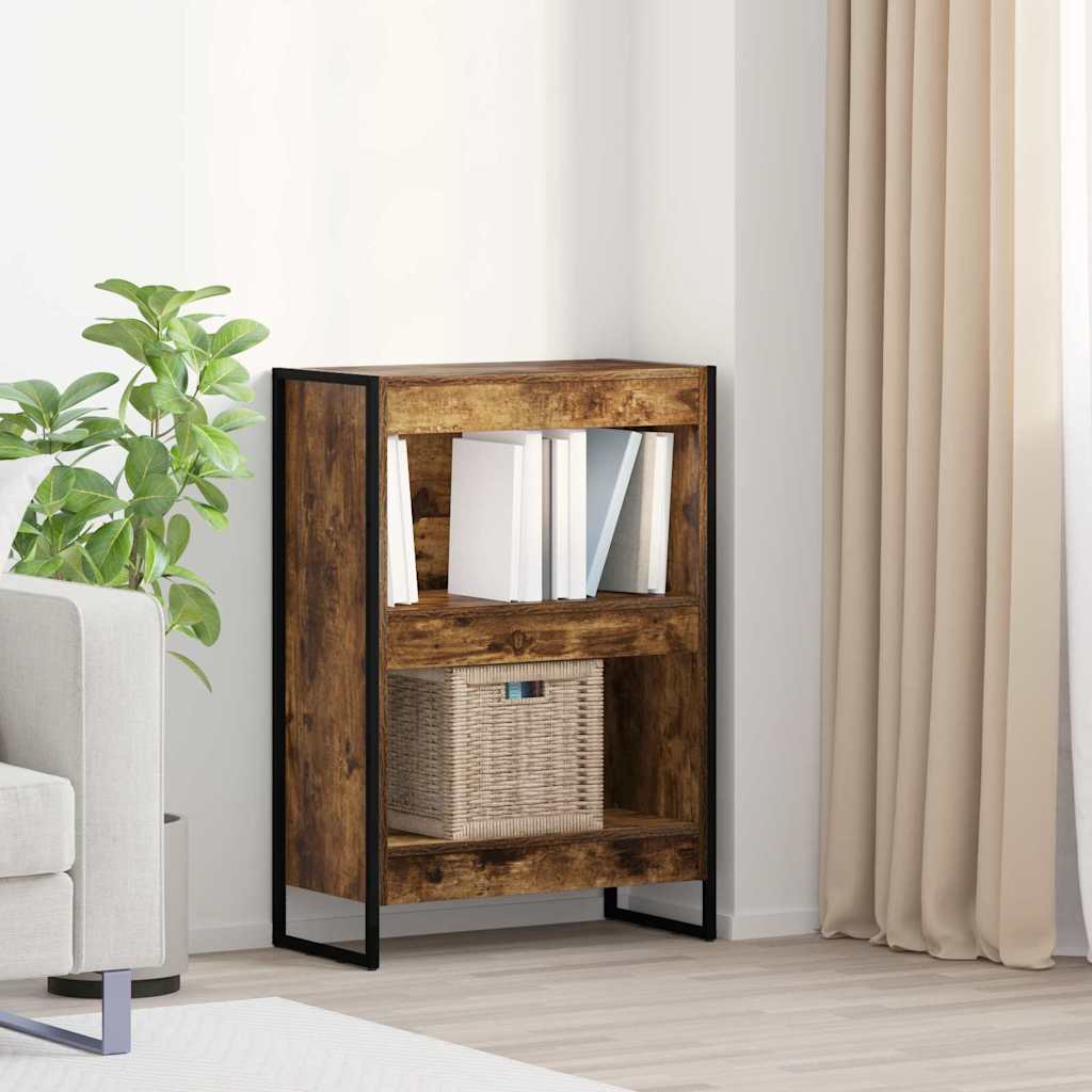 Bogskab 60 x 30 x 86,5 cm Konstrueret træ Røget Eg