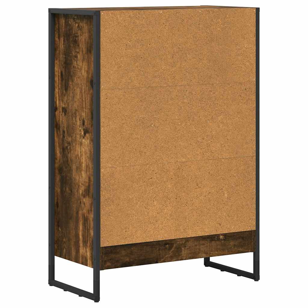 Bogskab 60 x 30 x 86,5 cm Konstrueret træ Røget Eg