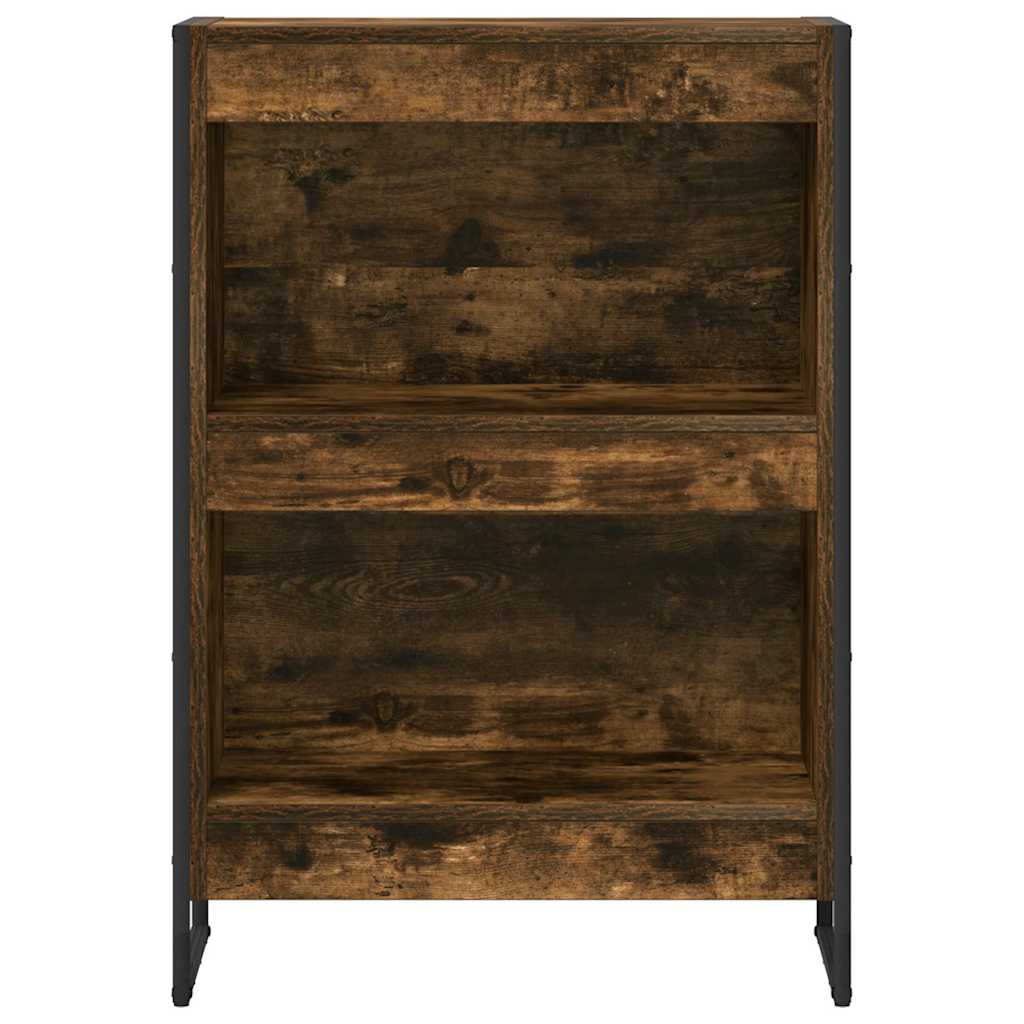 Bogskab 60 x 30 x 86,5 cm Konstrueret træ Røget Eg
