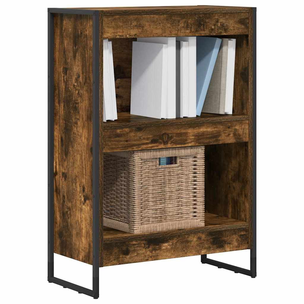 Bogskab 60 x 30 x 86,5 cm Konstrueret træ Røget Eg