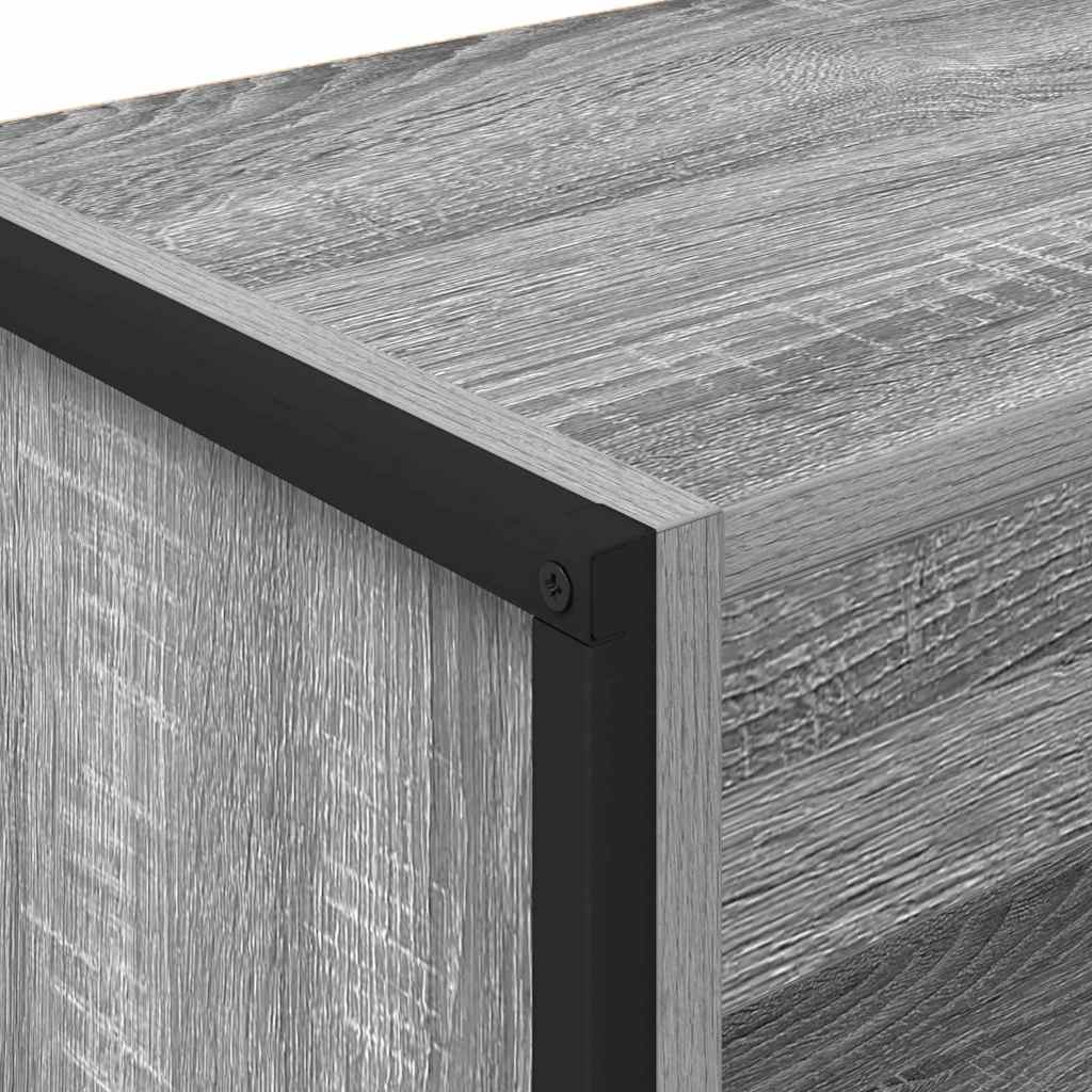 Bogskab 60 x 30 x 86,5 cm Konstrueret træ Grå Sonoma