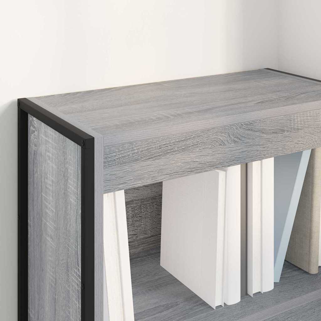 Bogskab 60 x 30 x 86,5 cm Konstrueret træ Grå Sonoma