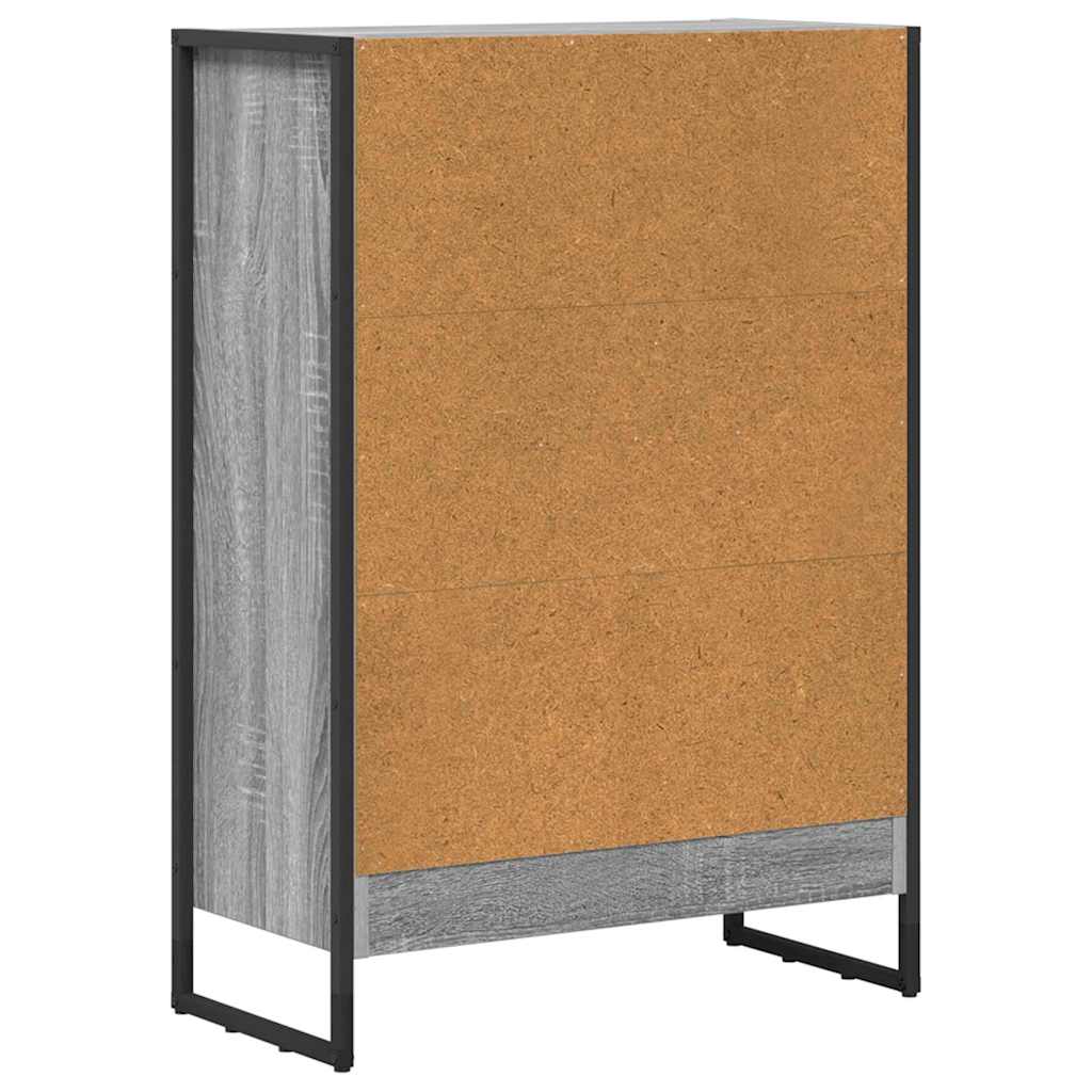 Bogskab 60 x 30 x 86,5 cm Konstrueret træ Grå Sonoma