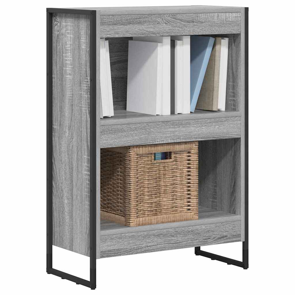 Bogskab 60 x 30 x 86,5 cm Konstrueret træ Grå Sonoma