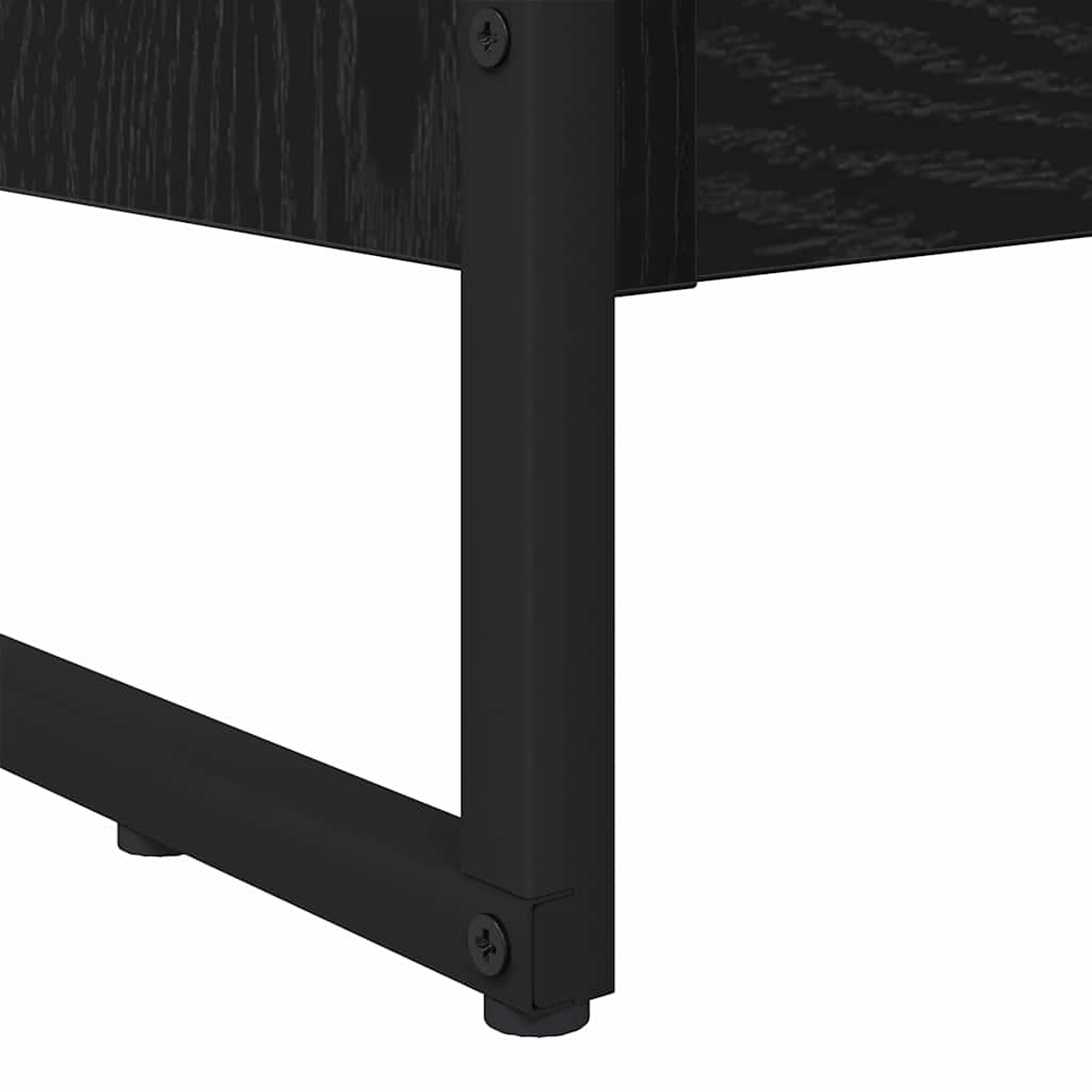 Bogskab 60 x 30 x 121 cm Konstrueret træ Sort eg