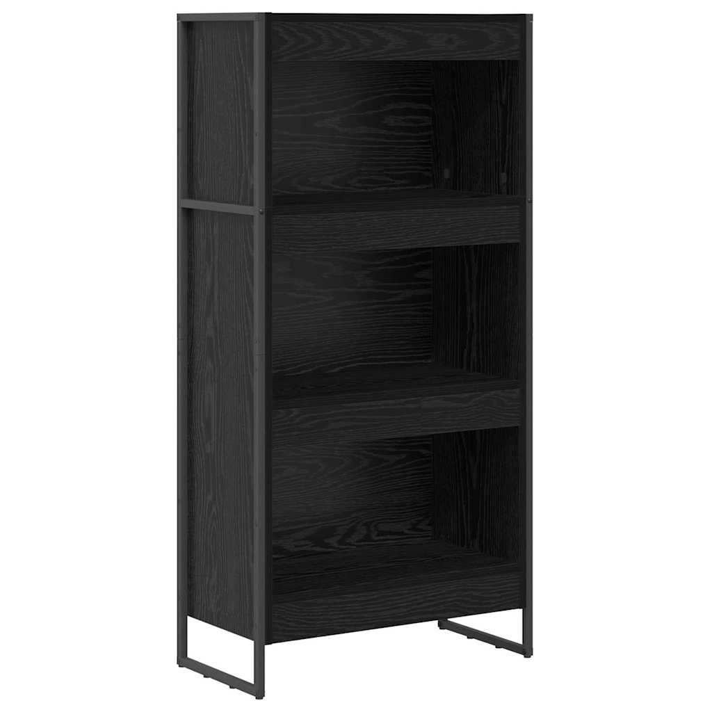 Bogskab 60 x 30 x 121 cm Konstrueret træ Sort eg