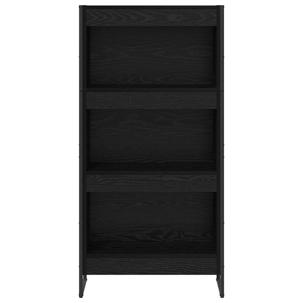 Bogskab 60 x 30 x 121 cm Konstrueret træ Sort eg
