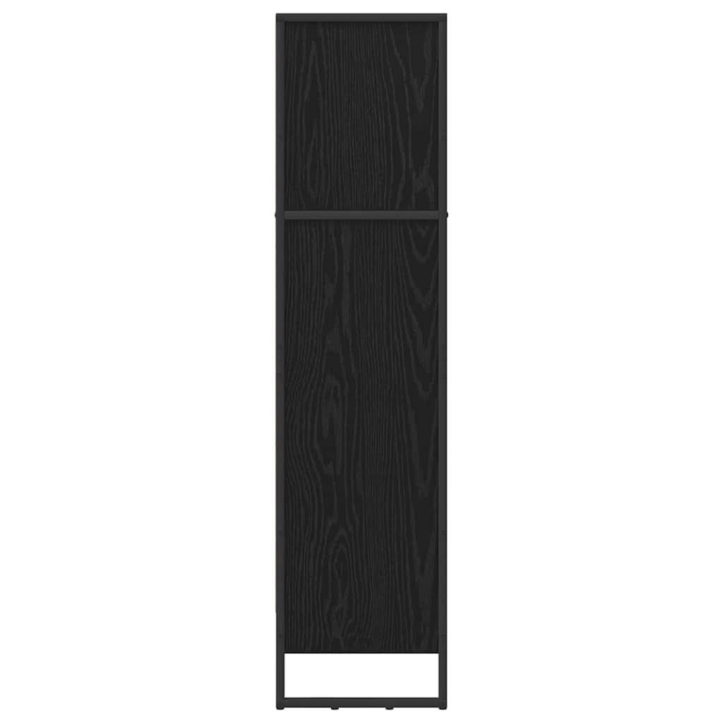 Bogskab 60 x 30 x 121 cm Konstrueret træ Sort eg