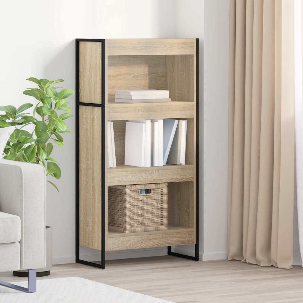 Bogskab 60 x 30 x 121 cm Konstrueret træ Sonoma