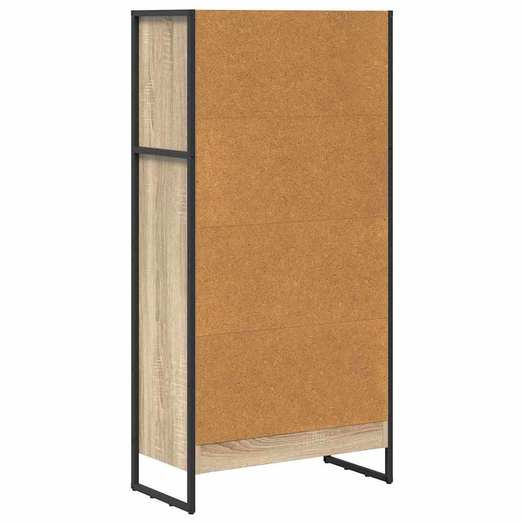 Bogskab 60 x 30 x 121 cm Konstrueret træ Sonoma