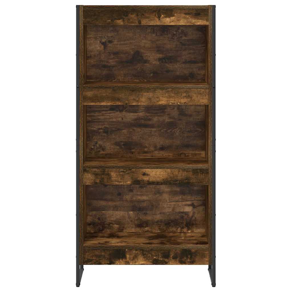 Bogskab 60 x 30 x 121 cm Konstrueret træ Røget Eg