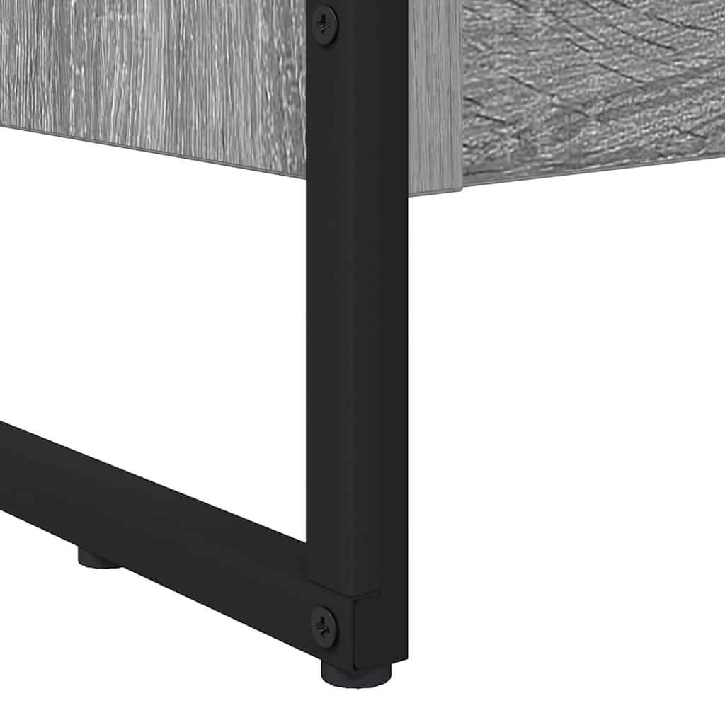 Bogskab 60 x 30 x 121 cm Konstrueret træ Grå Sonoma