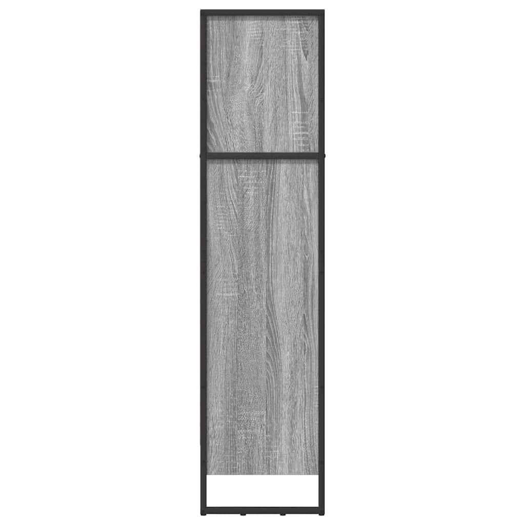 Bogskab 60 x 30 x 121 cm Konstrueret træ Grå Sonoma