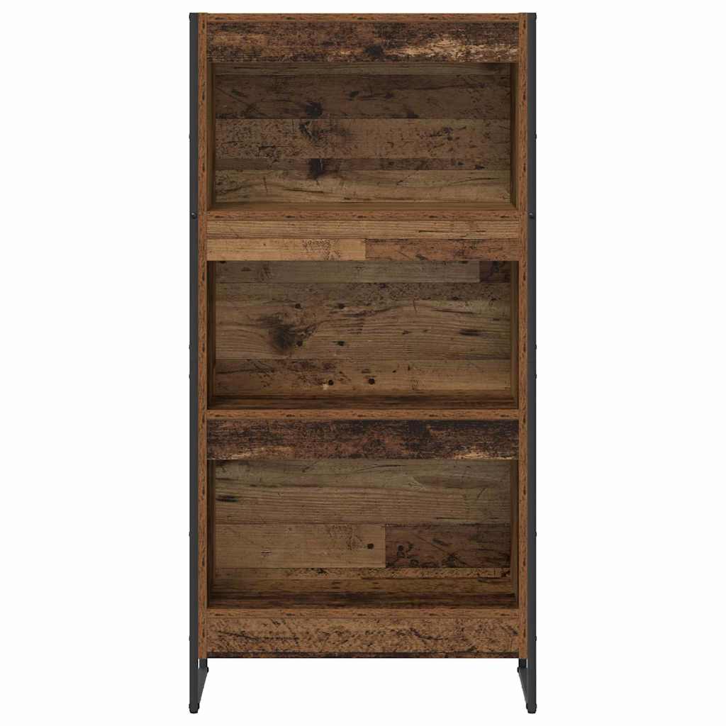 Bogskab 60 x 30 x 121 cm Konstrueret træ Gammelt træ