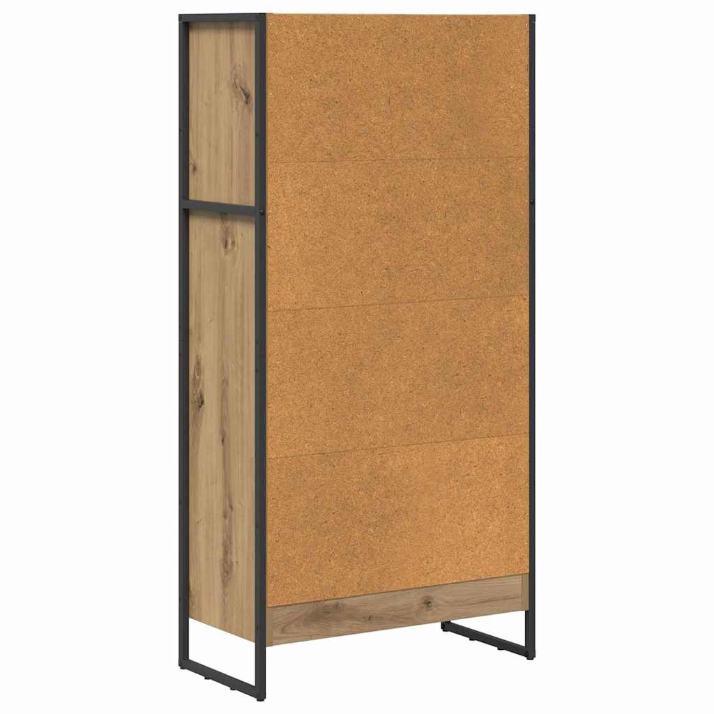 Bogskab 60 x 30 x 121 cm Konstrueret træ Artisan eg