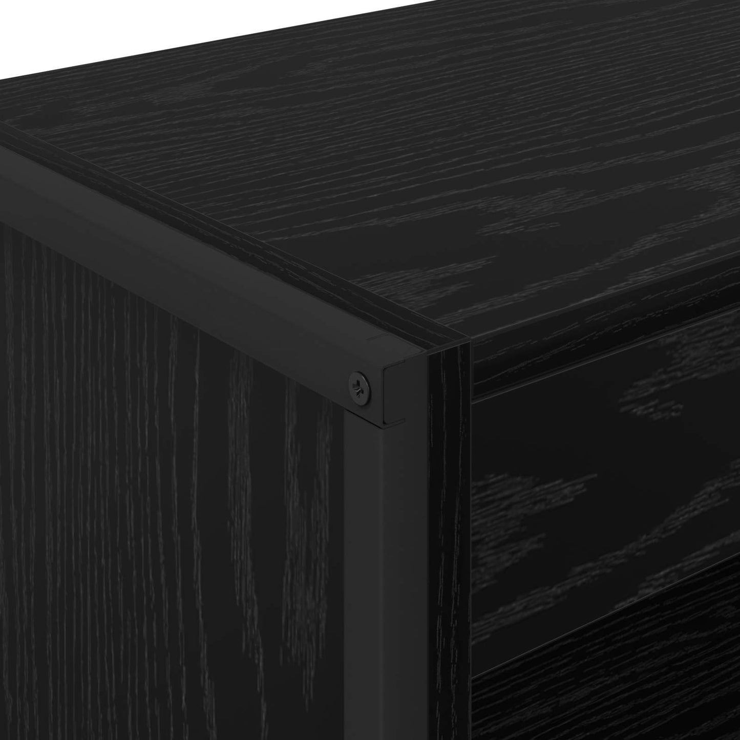 Bogskab 60 x 30 x 155 cm Konstrueret træ Sort eg