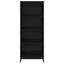 Bogskab 60 x 30 x 155 cm Konstrueret træ Sort eg