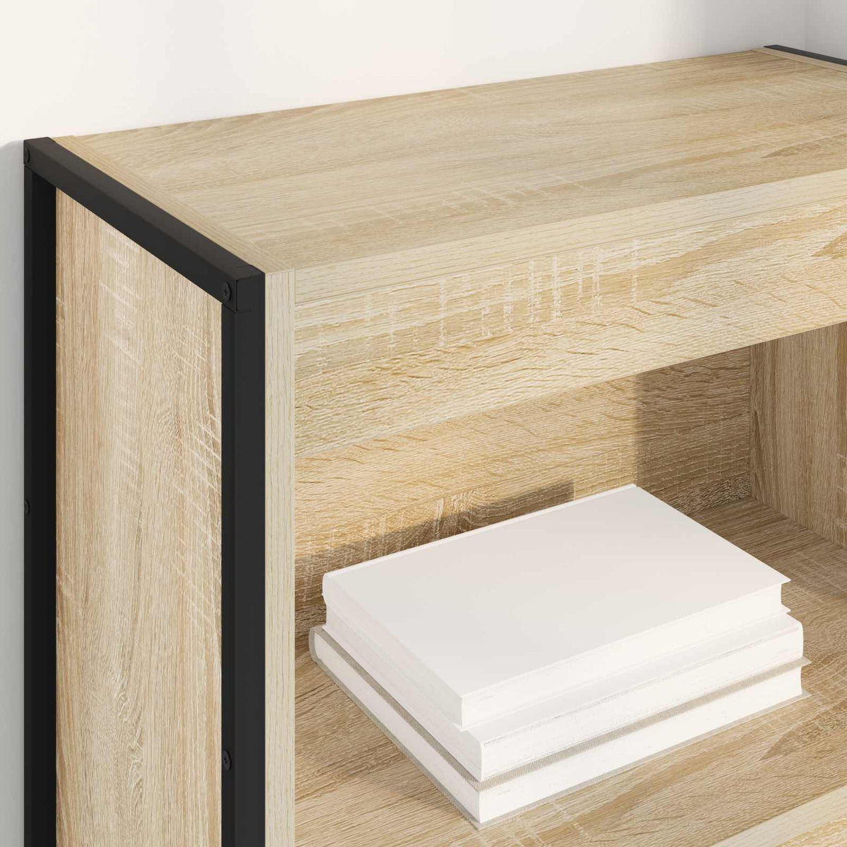 Bogskab 60 x 30 x 155 cm Konstrueret træ Sonoma